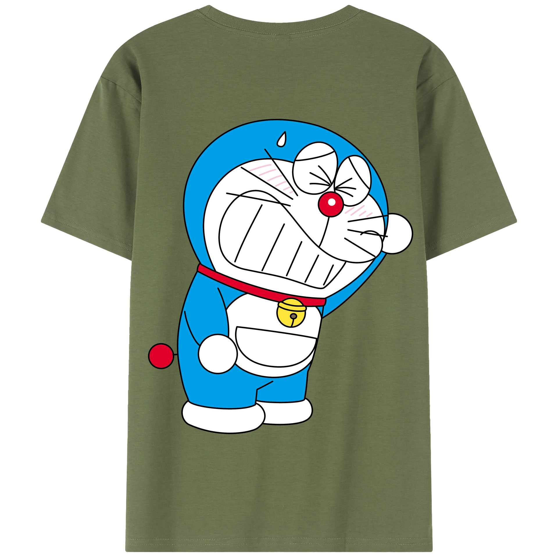（画像用） ドラえもん Doraemon 綿100％半袖Tシャツ（背面プリント）